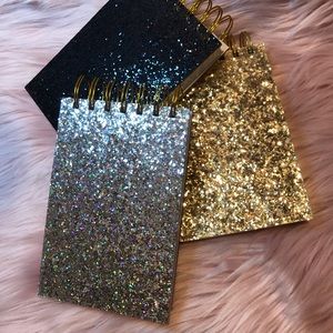 Crown Jewlz 3 Set Glitter Notepads with Quote